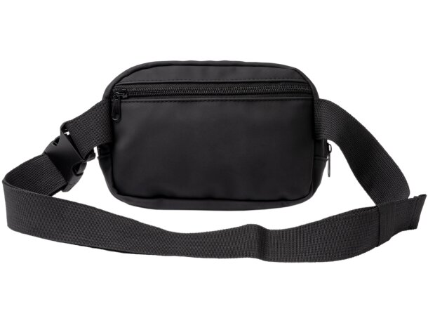 Riñonera bandolera Lulu en PU Leather con cinta ajustable Negro detalle 2