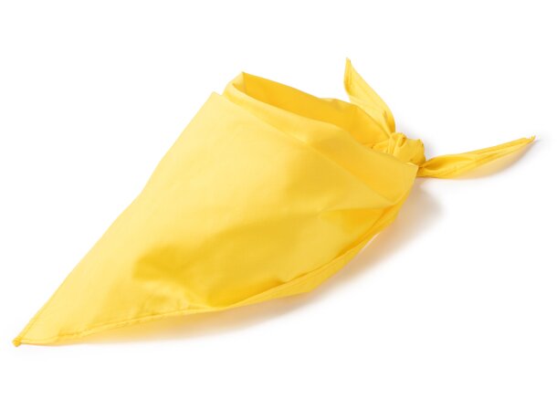 Pañuelo Jarana triangular algodón poliéster para eventos Blanco detalle 4