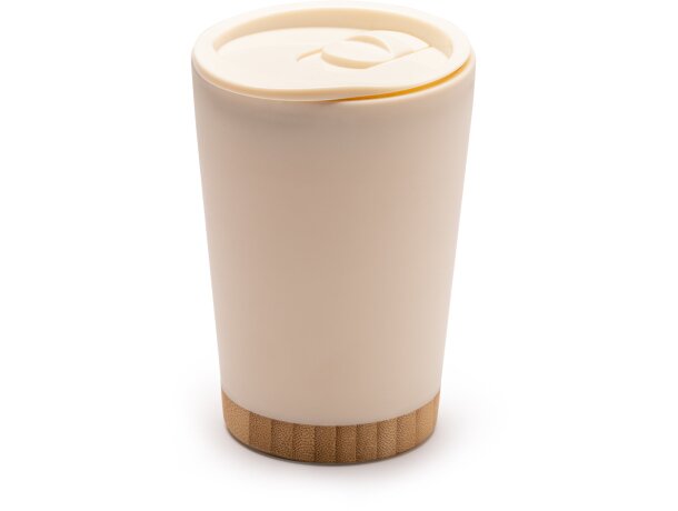 Vaso Mirin bambú y PP reciclado 290ml con tapa dosificadora Negro detalle 5