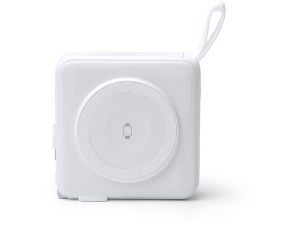 Batería externa Fremont 10000 mAh con carga inalámbrica 15W Blanco detalle 8