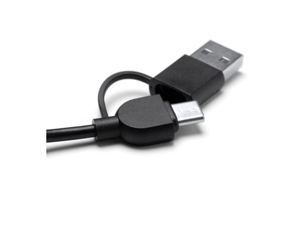 Calentador de taza Neon con base de bambú y conexión USB Crudo detalle 3