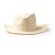 Sombrero promocional paja natural ala ancha banda confort 58 cm