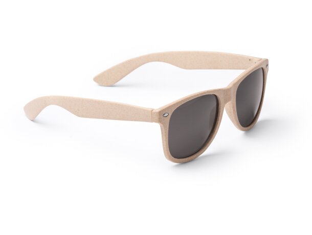 Gafas de sol con logotipo de fibra de trigo Solec Crudo detalle 2