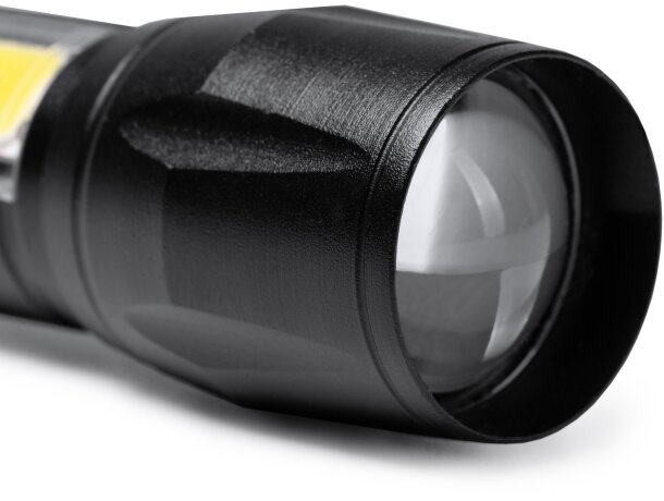 Linterna recargable Numan con 8 leds y tres intensidades Negro detalle 1