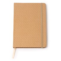 Libretas ecológicas con tapa de paja natural Bolger y 80 hojas lisas