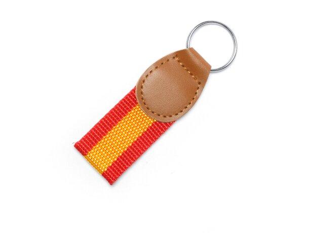 Llaveros originales diseño bandera españa en polipiel Flag España detalle 3