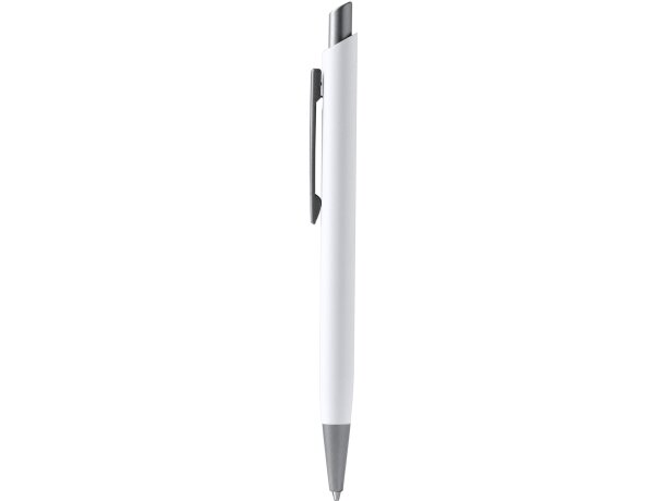 Bolígrafo Tory de aluminio reciclado con pulsador Blanco detalle 3