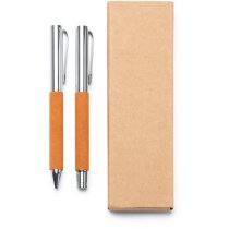 Set roller Tombol piel reciclada metalizados