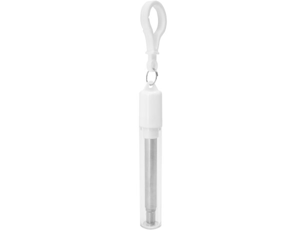 Pajita ecologica personalizable Ladas extensible reutilizable acero inoxidable 304 Blanco detalle 3