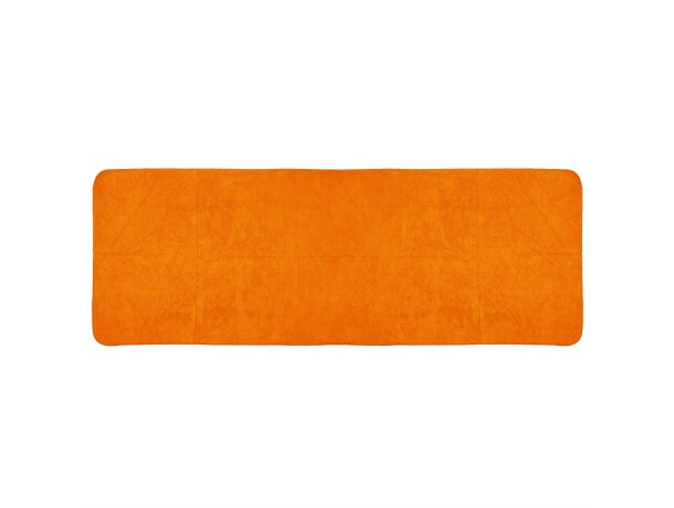 Toalla con funda de rejilla microfibra 185 g/m2 Kelsey Naranja detalle 21