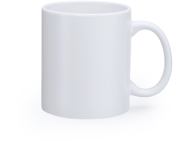 Taza de cerámica Rambu blanco mate 350ml para sublimación Blanco detalle 6