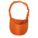 Visera personalizado con cierre velcro en microfibra Wizer Naranja detalle 7