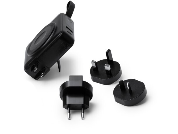 Batería externa Fremont 10000 mAh con carga inalámbrica 15W Blanco detalle 7