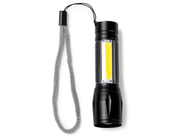 Linterna recargable Numan con 8 leds y tres intensidades Negro detalle 4