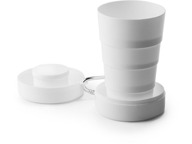 Vasos de plástico plegable pp 220ml Gosto Blanco detalle 4