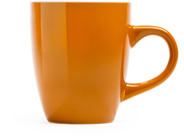 Tazas baratas en variados colores en cerámica Nolo Naranja detalle 17
