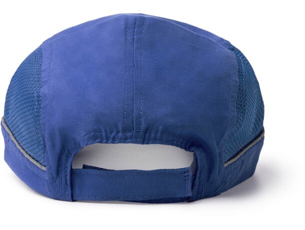 Gorra Azura deportiva con microfibra RPET y rejilla lateral Blanco detalle 5