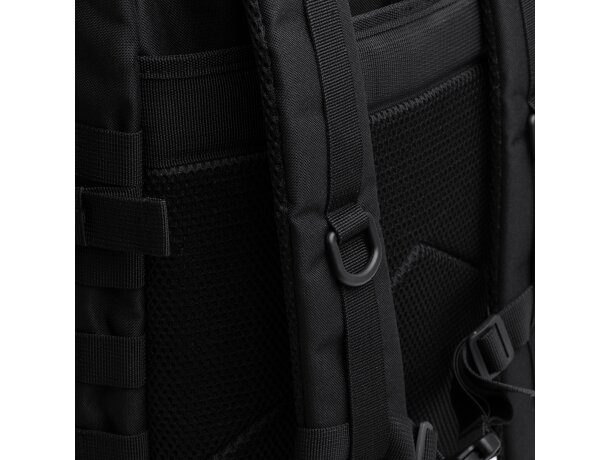 Mochila Malony 45L poliéster 600D con sistema antirrobo Negro detalle 1