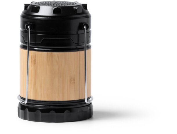 Altavoz Mosul Natural bambú con lámpara LED y Bluetooth publicidad Crudo detalle 5