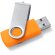 Memoria USB Marvin 16 GB con chip original y clip giratorio Blanco detalle 3