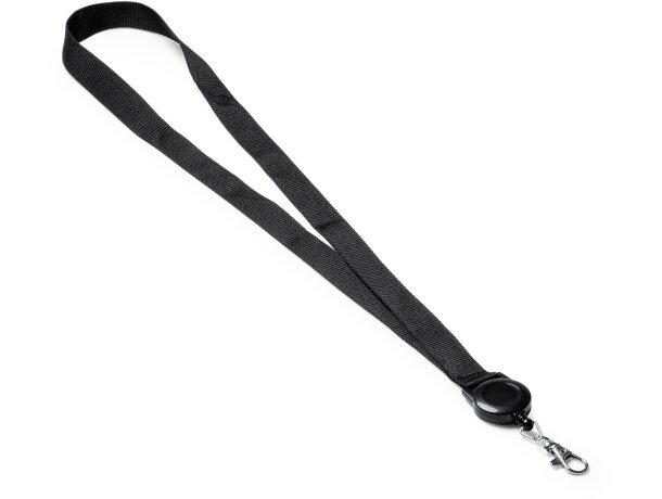 Lanyard accesorio extensible poliéster Sumba Blanco detalle 2