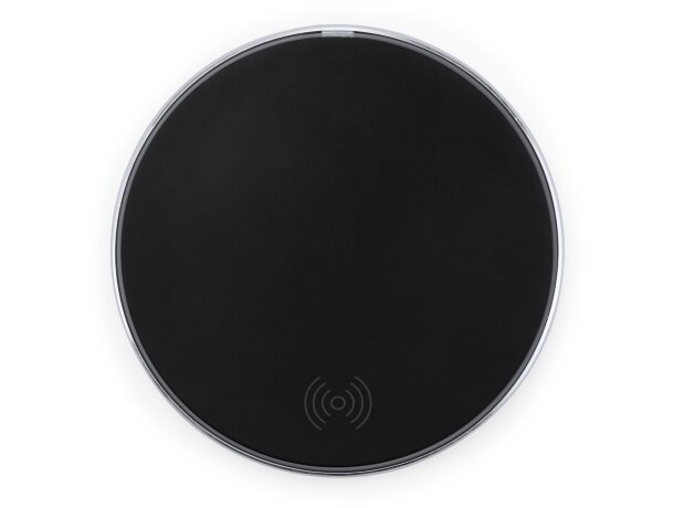 Cargador inalámbrico de aluminio Falcon Negro detalle 6