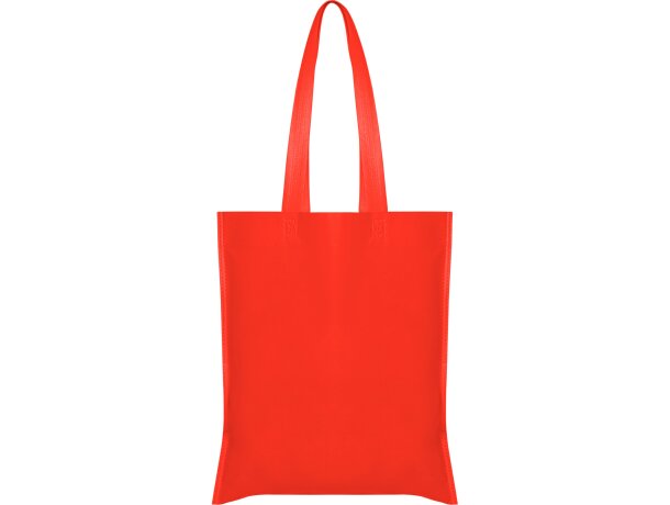 Bolsa tejido no tejido polipropileno sin fuelle 80 g/m2 Rojo detalle 32