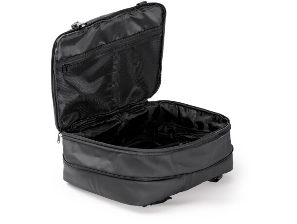 Mochila Soplex negro con sistema de compresión al vacío Negro detalle 3