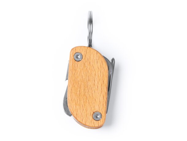 Multiherramienta Caravel de madera natural con 5 funciones Crudo detalle 5
