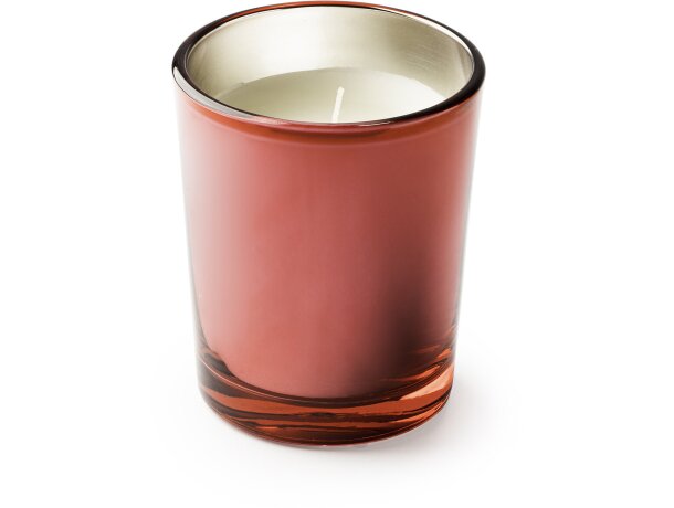 Vela aromática Kimi en cristal con parafina y cinco fragancias Blanco detalle 3