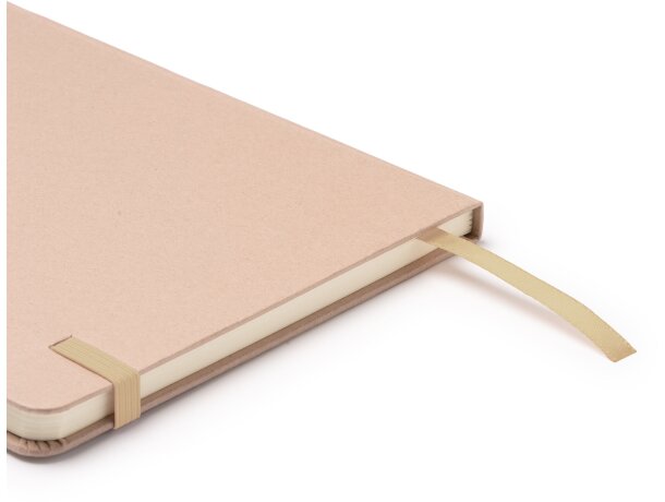 Libreta Fruti con tapas de restos de frutas recicladas Cereza detalle 2