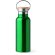 Botella de acero con tapa de bambu y asa metalica plegable 500ml Tiset Verde helecho