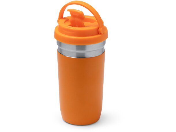 Vaso térmico Gredos con asa de acero inoxidable 550ml Blanco detalle 4