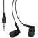 Auriculares con cable pvc Punk Negro