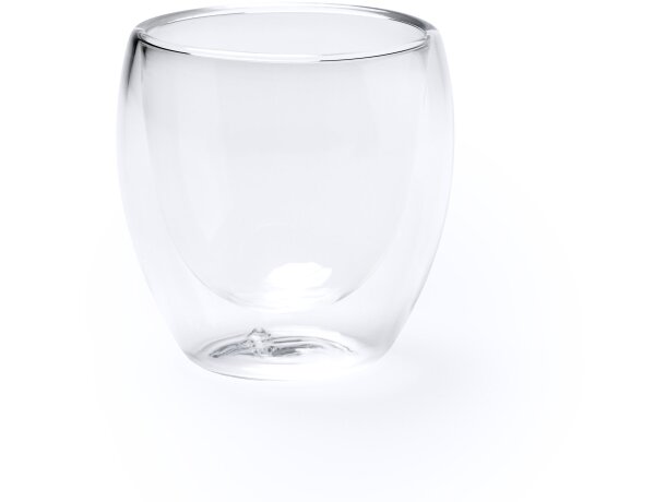 Set 2 vasos Capsul cristal borosilicato térmico personalizable Transparente detalle 4