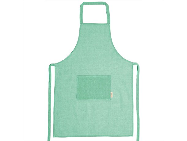 Delantal bolsillo frontal 100% algodón Arola Verde helecho detalle 7