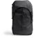 Mochila Jarvis negra en pu leather con compartimento