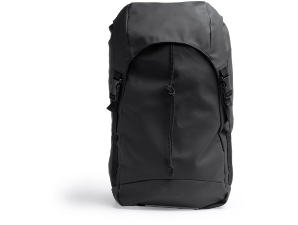 Mochila Jarvis negro en pu leather con compartimento para portátil Negro detalle 4