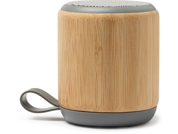 Altavoces publicitarios Solum Bluetooth bambú 3W recargables Crudo detalle 3