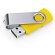 Memoria USB Marvin 16 GB con chip original y clip giratorio Amarillo detalle 10