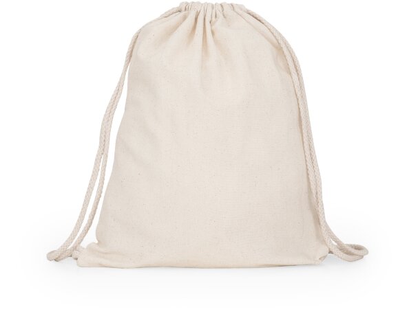 Saco cuerdas Mirlo algodón natural 140g cierre ajustable Crudo detalle 7