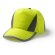 Gorra de béisbol barata poliéster Balder Amarillo fluor detalle 6