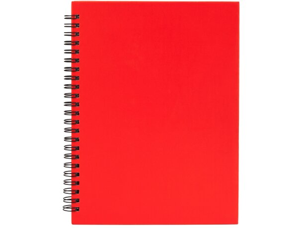 Libretas con anillas tapas de color cartón reciclado Valle Rojo detalle 7