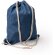 Mochila saco tejido vaquero y cuerdas de algodón Vaquero detalle 3