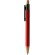Bolígrafo Copla con clip de bambú y mecanismo pulsador Rojo