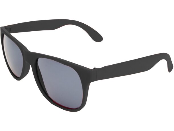Gafas de sol serigrafiadas con montura en acabado mate y uv400 en pp Ariel Negro detalle 4
