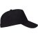 Gorras béisbol con cierre ajustable velcro de algodón 170 g/m2 Uranus Negro detalle 12