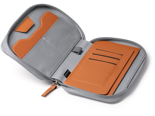 Monedero Tipler con protección RFID y compartimentos organizadores Negro detalle 1