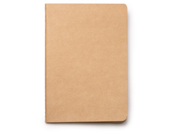 Libreta Borges Natural con portada de cartón reciclado FSC Crudo detalle 4