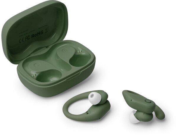 Auriculares bluetooth Sandes EP2050 con estuche carga táctil Blanco detalle 2